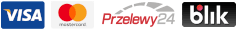 Akceptujemy: Visa, Mastercard, szybkie płatności z Przelewy24 oraz BLIK
